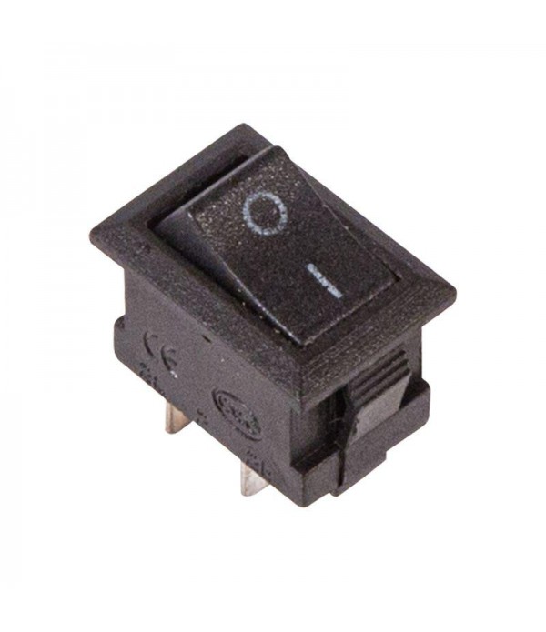 Выключатель клавишный 250В 3А (2с) ON-OFF черн. Micro (RWB-101) Rexant 36-2010
