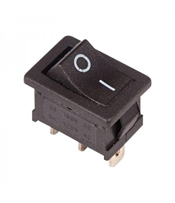 Выключатель клавишный 250В 6А (3с) ON-ON черн. Mini (RWB-202; SC-768) Rexant 36-2130