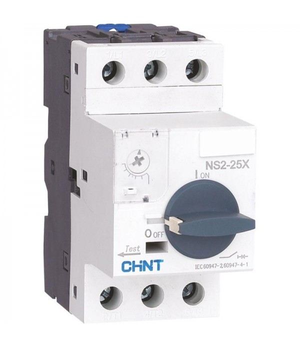 Выключатель автоматический для защиты двигателя 1-1.6А NS2-25X с поворотн. ручкой (R) CHINT 495181