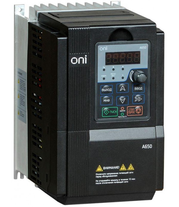 Преобразователь частоты A650 380В 3Ф 5.5кВт 13А ONI A650-33E055T
