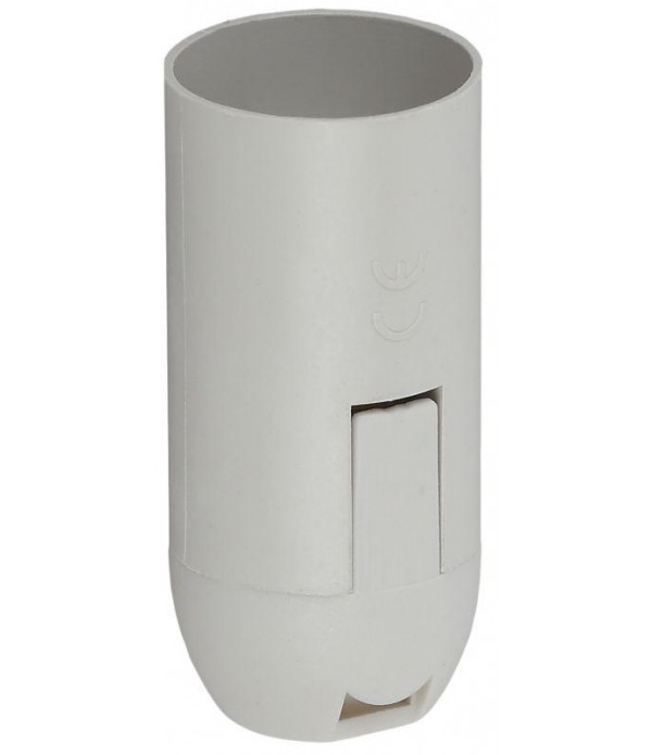 Патрон E14 подвесной пластик бел. (х50) (50/1000/24000) Эра Б0043747